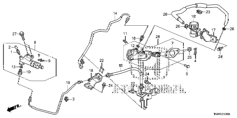 2012 fit SPORT(SUZUKA PLANT) 5 DOOR 5MT CLUTCH MASTER CYLINDER diagram 2012 fit SPORT(SUZUKA PLANT) 5 DOOR 5MT CLUTCH MASTER CYLINDER diagram