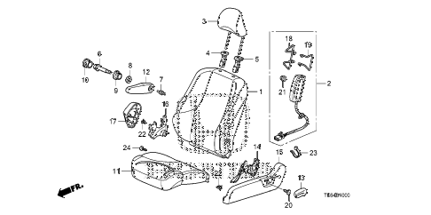 2012 fit SPORT(SAYAMA PLANT) 5 DOOR 5MT FRONT SEAT (L.) diagram 2012 fit SPORT(SAYAMA PLANT) 5 DOOR 5MT FRONT SEAT (L.) diagram