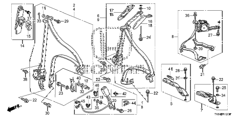 2010 fit SPORTN(NV,SAYAMA PLAN 5 DOOR 5MT SEAT BELTS diagram 2010 fit SPORTN(NV,SAYAMA PLAN 5 DOOR 5MT SEAT BELTS diagram