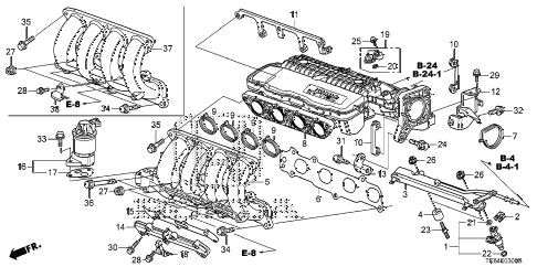 2009 fit SPORT(SUZUKA PLANT) 5 DOOR 5MT INTAKE MANIFOLD diagram 2009 fit SPORT(SUZUKA PLANT) 5 DOOR 5MT INTAKE MANIFOLD diagram