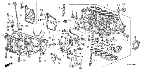 2012 fit SPORT(SUZUKA PLANT) 5 DOOR 5MT CYLINDER BLOCK - OIL PAN diagram 2012 fit SPORT(SUZUKA PLANT) 5 DOOR 5MT CYLINDER BLOCK - OIL PAN diagram