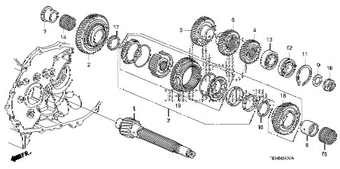2010 fit SPORTN(NV,SAYAMA PLAN 5 DOOR 5MT MT COUNTERSHAFT diagram 2010 fit SPORTN(NV,SAYAMA PLAN 5 DOOR 5MT MT COUNTERSHAFT diagram