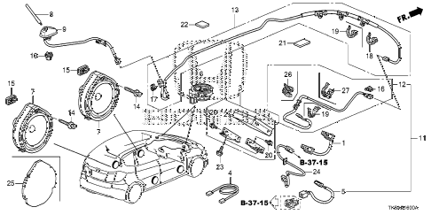 2013 fit FIT(SAYAMA PLANT) 5 DOOR 5MT ANTENNA - SPEAKER diagram 2013 fit FIT(SAYAMA PLANT) 5 DOOR 5MT ANTENNA - SPEAKER diagram