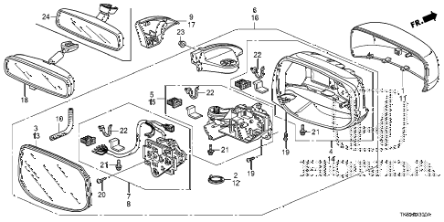 2013 fit SPORTN(SAYAMA PLANT) 5 DOOR 5AT MIRROR diagram 2013 fit SPORTN(SAYAMA PLANT) 5 DOOR 5AT MIRROR diagram