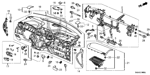 2013 odyssey EXL(LEATHER) 5 DOOR 5AT INSTRUMENT PANEL diagram 2013 odyssey EXL(LEATHER) 5 DOOR 5AT INSTRUMENT PANEL diagram