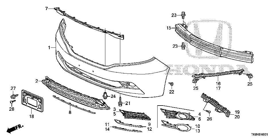 Honda odessey parts front #4