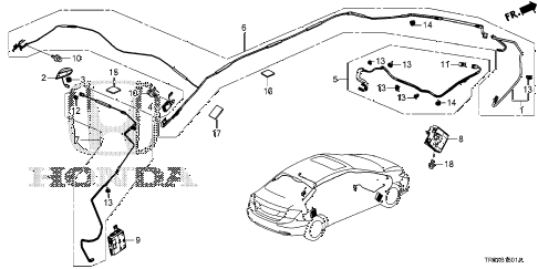 2013 civic EX(NAVI) 4 DOOR 5AT ANTENNA (2) diagram 2013 civic EX(NAVI) 4 DOOR 5AT ANTENNA (2) diagram