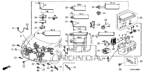2012 civic DX 2 DOOR 5MT WIRE HARNESS (1) diagram 2012 civic DX 2 DOOR 5MT WIRE HARNESS (1) diagram