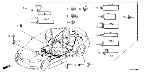 2012 civic DX 2 DOOR 5MT WIRE HARNESS (3) diagram 2012 civic DX 2 DOOR 5MT WIRE HARNESS (3) diagram