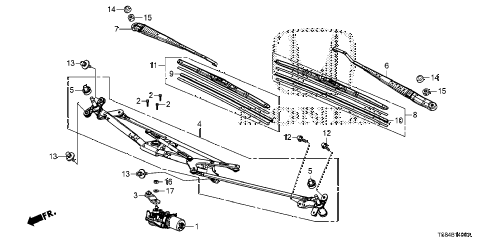2012 civic DX 2 DOOR 5MT FRONT WINDSHIELD WIPER diagram 2012 civic DX 2 DOOR 5MT FRONT WINDSHIELD WIPER diagram