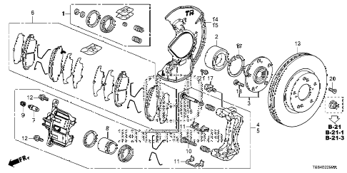 2012 civic DX 2 DOOR 5MT FRONT BRAKE (1.8L) (1) diagram 2012 civic DX 2 DOOR 5MT FRONT BRAKE (1.8L) (1) diagram