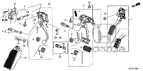 2012 civic DX 2 DOOR 5MT PEDAL diagram 2012 civic DX 2 DOOR 5MT PEDAL diagram