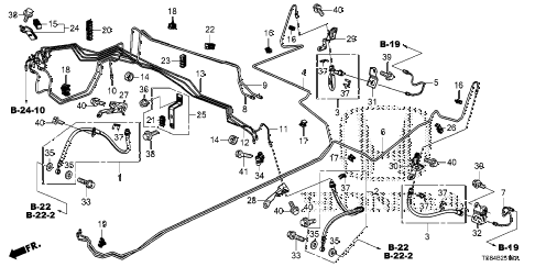 2012 civic DX 2 DOOR 5MT BRAKE LINES (VSA) (DRUM) diagram 2012 civic DX 2 DOOR 5MT BRAKE LINES (VSA) (DRUM) diagram