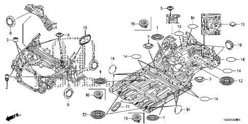 2012 civic DX 2 DOOR 5MT GROMMET (FR.) diagram 2012 civic DX 2 DOOR 5MT GROMMET (FR.) diagram