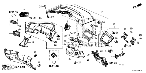 2012 civic DX 2 DOOR 5MT INSTRUMENT PANEL GARNISH (DRIVER SIDE) (1) diagram 2012 civic DX 2 DOOR 5MT INSTRUMENT PANEL GARNISH (DRIVER SIDE) (1) diagram