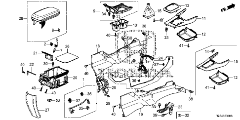 2012 civic DX 2 DOOR 5MT CONSOLE (1) diagram 2012 civic DX 2 DOOR 5MT CONSOLE (1) diagram