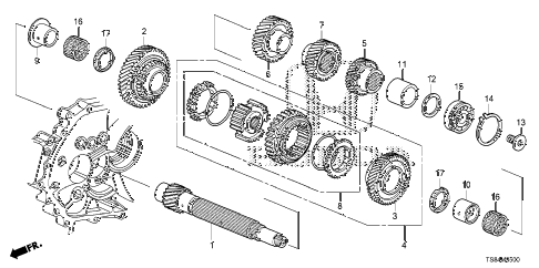2012 civic DX 2 DOOR 5MT MT COUNTERSHAFT (1.8L) diagram 2012 civic DX 2 DOOR 5MT MT COUNTERSHAFT (1.8L) diagram
