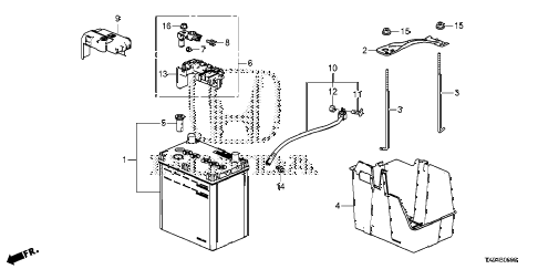 2014 fit STD 5 DOOR 1AT BATTERY diagram 2014 fit STD 5 DOOR 1AT BATTERY diagram