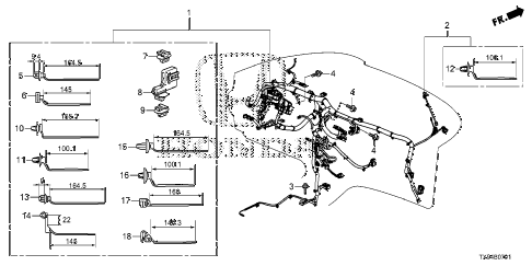 2014 fit STD 5 DOOR 1AT WIRE HARNESS (2) diagram 2014 fit STD 5 DOOR 1AT WIRE HARNESS (2) diagram