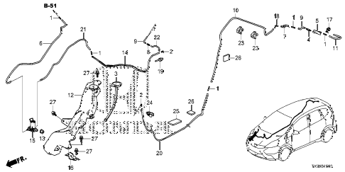2014 fit STD 5 DOOR 1AT WINDSHIELD WASHER diagram 2014 fit STD 5 DOOR 1AT WINDSHIELD WASHER diagram