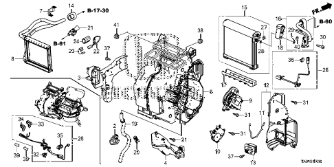 2013 fit STD 5 DOOR 1AT HEATER UNIT diagram 2013 fit STD 5 DOOR 1AT HEATER UNIT diagram