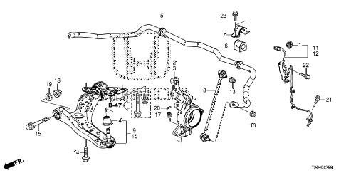 2013 fit STD 5 DOOR 1AT FRONT KNUCKLE diagram 2013 fit STD 5 DOOR 1AT FRONT KNUCKLE diagram