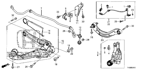 2014 fit STD 5 DOOR 1AT REAR KNUCKLE diagram 2014 fit STD 5 DOOR 1AT REAR KNUCKLE diagram