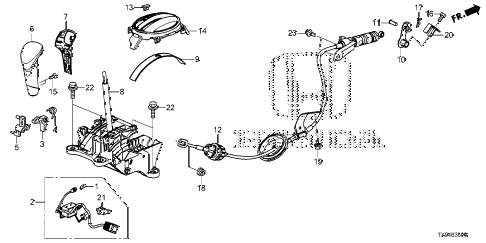 2014 fit STD 5 DOOR 1AT SELECT LEVER diagram 2014 fit STD 5 DOOR 1AT SELECT LEVER diagram