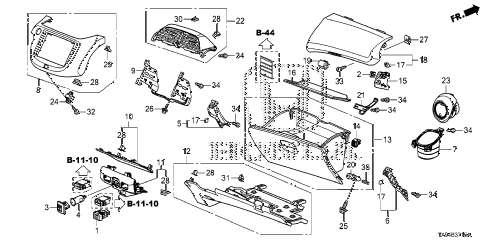 2013 fit STD 5 DOOR 1AT INSTRUMENT PANEL GARNISH (PASSENGER SIDE) diagram 2013 fit STD 5 DOOR 1AT INSTRUMENT PANEL GARNISH (PASSENGER SIDE) diagram