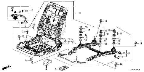 2013 fit STD 5 DOOR 1AT FRONT SEAT COMPONENTS (PASSENGER SIDE) diagram 2013 fit STD 5 DOOR 1AT FRONT SEAT COMPONENTS (PASSENGER SIDE) diagram