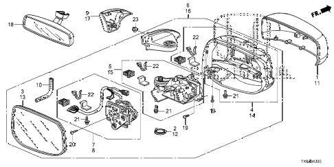 2013 fit STD 5 DOOR 1AT MIRROR diagram 2013 fit STD 5 DOOR 1AT MIRROR diagram