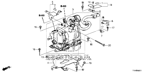 2013 fit STD 5 DOOR 1AT A/C COMPRESSOR diagram 2013 fit STD 5 DOOR 1AT A/C COMPRESSOR diagram