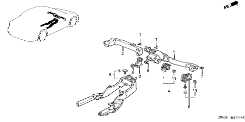2002 CL PREMNAVIGATION 2 DOOR 5AT DUCT diagram 2002 CL PREMNAVIGATION 2 DOOR 5AT DUCT diagram