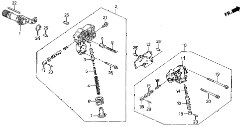 1989 INTEGRA LS 5 DOOR 4AT AT REGULATOR (2) diagram