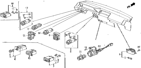1988 INTEGRA LSSPECIAL 3 DOOR 4AT SWITCH diagram 1988 INTEGRA LSSPECIAL 3 DOOR 4AT SWITCH diagram
