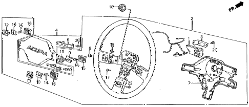 1987 INTEGRA LSSPECIAL 3 DOOR 5MT STEERING WHEEL (2) diagram