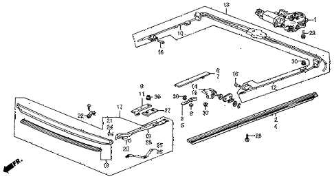 1988 INTEGRA LSSPECIAL 3 DOOR 5MT SLIDING ROOF (2) diagram
