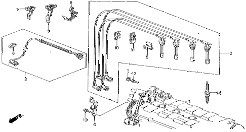 1987 INTEGRA LSSPECIAL 3 DOOR 5MT HIGH TENSION CORD diagram 1987 INTEGRA LSSPECIAL 3 DOOR 5MT HIGH TENSION CORD diagram