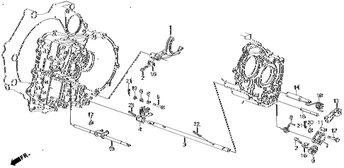 1990 LEGEND LMOQUETTE 4 DOOR 4AT AT THROTTLE VALVE SHAFT diagram