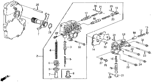 1989 LEGEND LS 4 DOOR 4AT AT REGULATOR (88-90) diagram