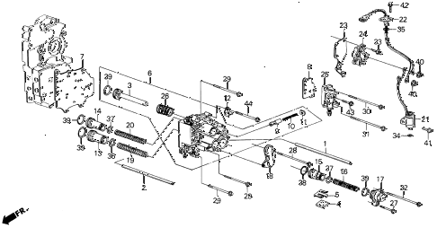 1987 LEGEND LS 4 DOOR 4AT AT SERVO BODY (86-87) diagram 1987 LEGEND LS 4 DOOR 4AT AT SERVO BODY (86-87) diagram