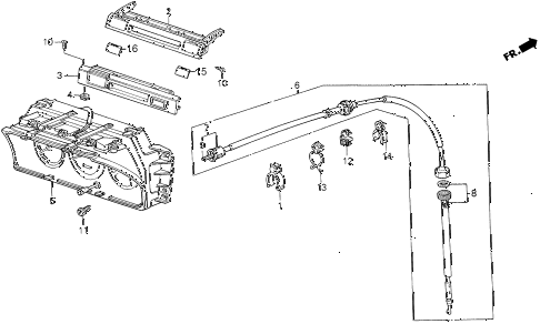 1988 LEGEND L 4 DOOR 4AT SPEEDOMETER diagram 1988 LEGEND L 4 DOOR 4AT SPEEDOMETER diagram