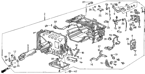 1989 LEGEND L 4 DOOR 4AT HEATER UNIT diagram 1989 LEGEND L 4 DOOR 4AT HEATER UNIT diagram