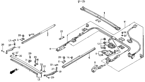 1987 LEGEND LS 4 DOOR 4AT SLIDING ROOF (2) diagram 1987 LEGEND LS 4 DOOR 4AT SLIDING ROOF (2) diagram