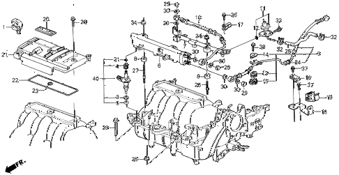 1990 LEGEND LS 4 DOOR 4AT FUEL INJECTOR (88-90) diagram 1990 LEGEND LS 4 DOOR 4AT FUEL INJECTOR (88-90) diagram