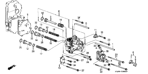1987 LEGEND LS 2 DOOR 4AT AT SERVO BODY diagram 1987 LEGEND LS 2 DOOR 4AT AT SERVO BODY diagram