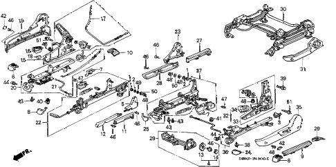 1987 LEGEND L 2 DOOR 4AT FRONT MANUAL SEAT ADJUSTER diagram 1987 LEGEND L 2 DOOR 4AT FRONT MANUAL SEAT ADJUSTER diagram