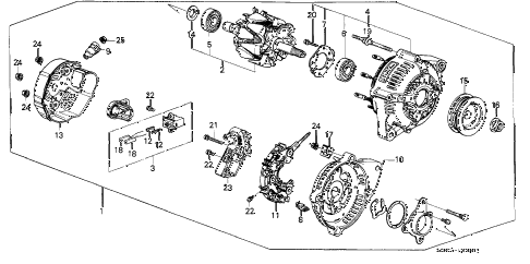 1987 LEGEND LS 2 DOOR 5MT ALTERNATOR (DENSO) diagram 1987 LEGEND LS 2 DOOR 5MT ALTERNATOR (DENSO) diagram