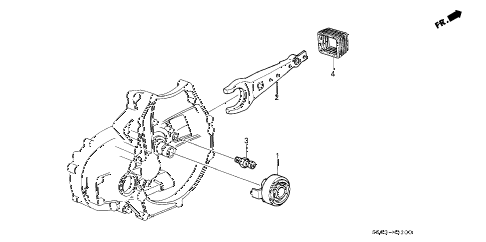 1987 LEGEND LS 2 DOOR 5MT MT CLUTCH RELEASE diagram 1987 LEGEND LS 2 DOOR 5MT MT CLUTCH RELEASE diagram
