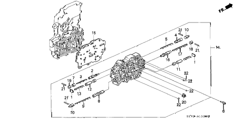 1990 INTEGRA RS 3 DOOR 4AT AT SECONDARY BODY diagram